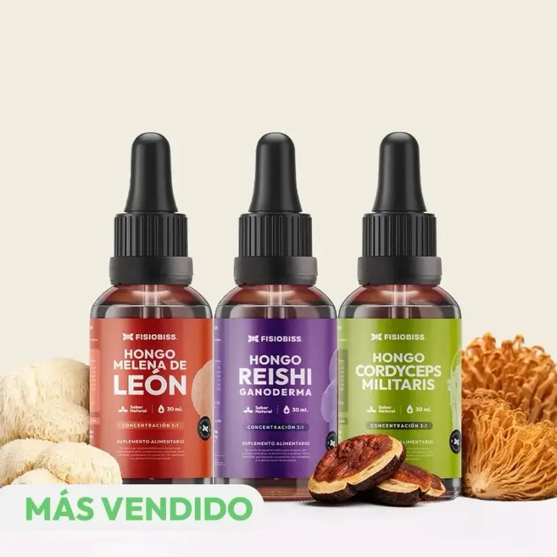 Pack 3 Suplemento Hongos Fisiobiss 30ml - 1