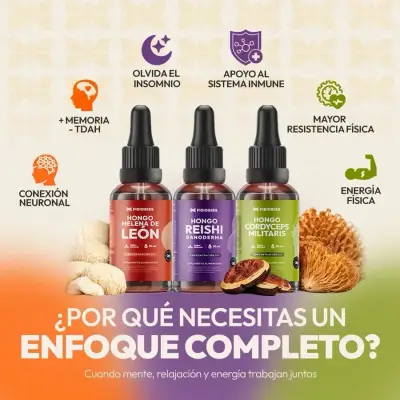 Pack 3 Suplemento Hongos Fisiobiss 30ml - miniatura 3
