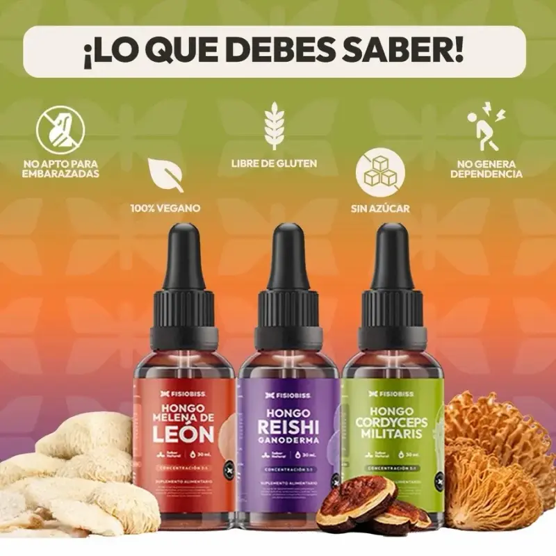 Pack 3 Suplemento Hongos Fisiobiss 30ml - 5