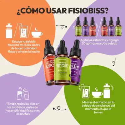 Pack 3 Suplemento Hongos Fisiobiss 30ml - miniatura 6