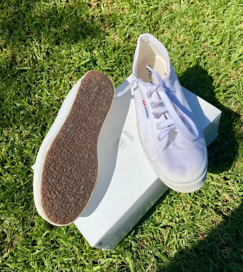 Zapatillas SUPERGA blancas de lona talla 37 - 1