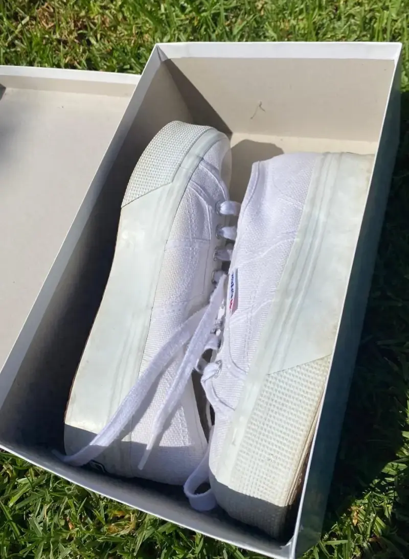 Zapatillas SUPERGA blancas de lona talla 37 - 2