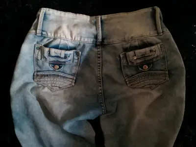 Jeans estilo 2000's azul claro D'angeles - miniatura 4