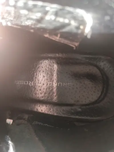 Botines de cuero negro para mujer talla 40 - miniatura 5