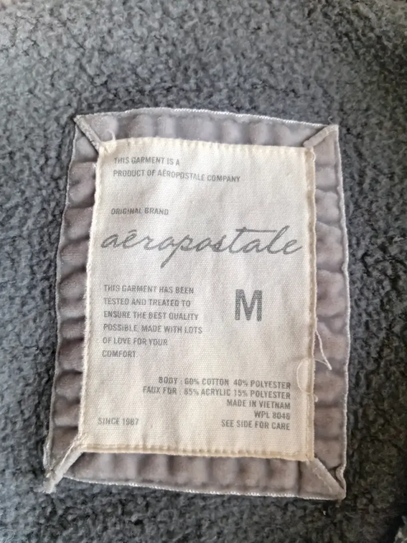 Polerón con capucha Aeropostale gris para mujer - 2