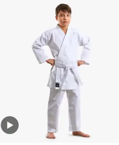 Karategui o Kimono Decathlon  Blanco - miniatura 1