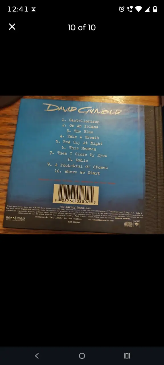 CD On An Island - David Gilmour - 6