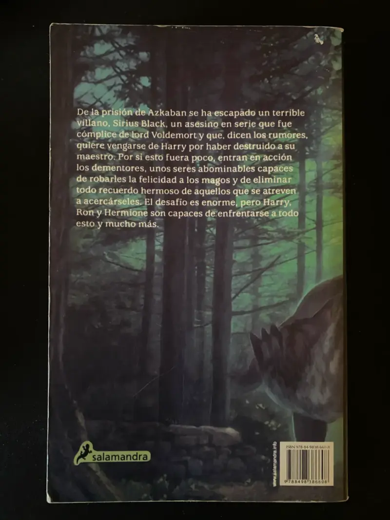 Libro Harry Potter y el Prisionero de Azkaban - 2