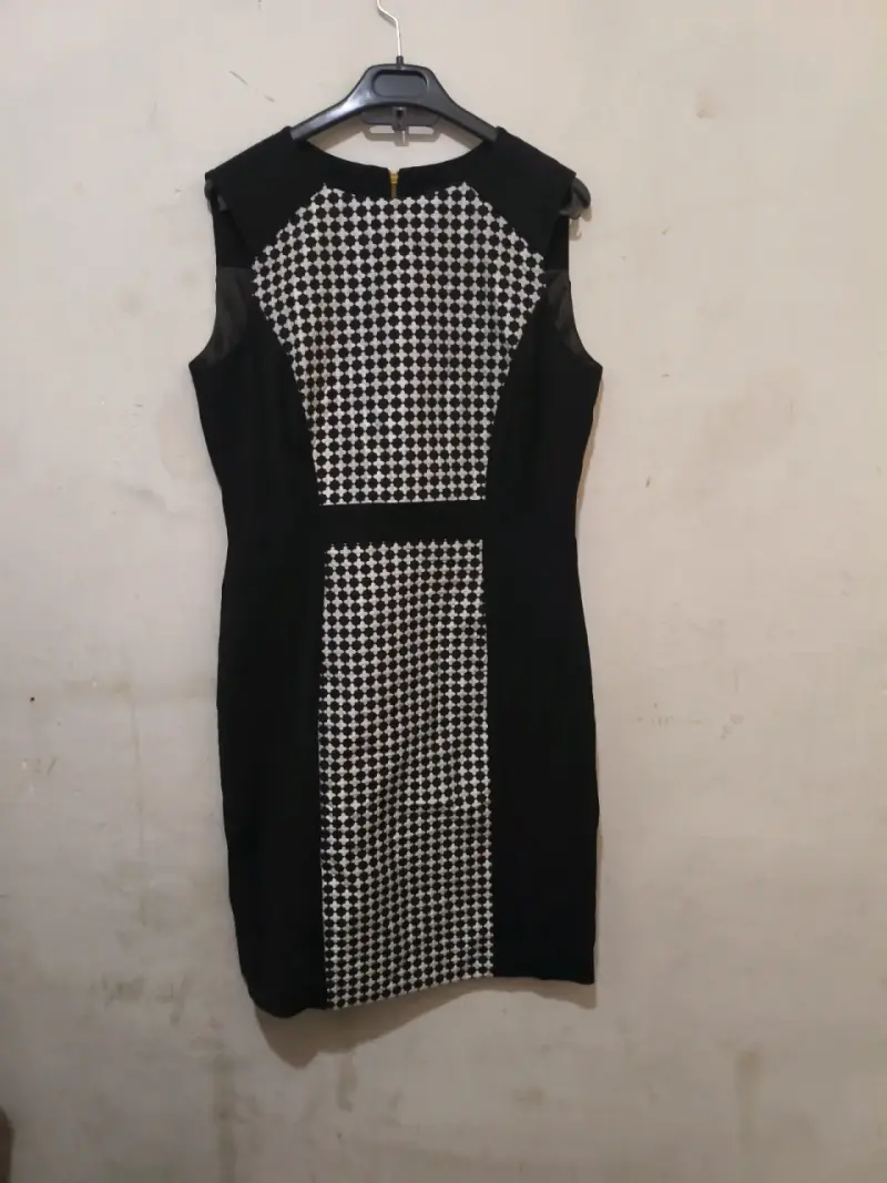 Vestido de mujer elegante blanco y negro - 2
