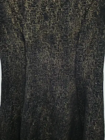 Vestido de fiesta negro con brillo elegante - miniatura 3