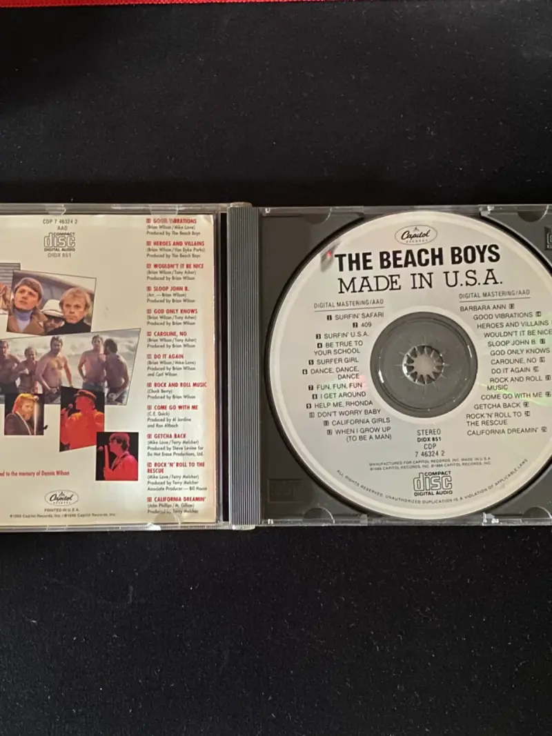 CD The Beach Boys Made in USA 1986 - 2