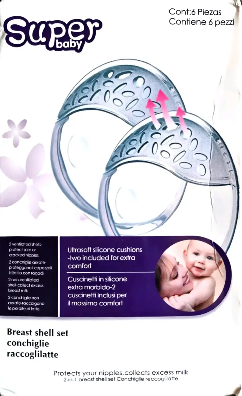 Set de conchas recolectoras de leche materna Superbaby