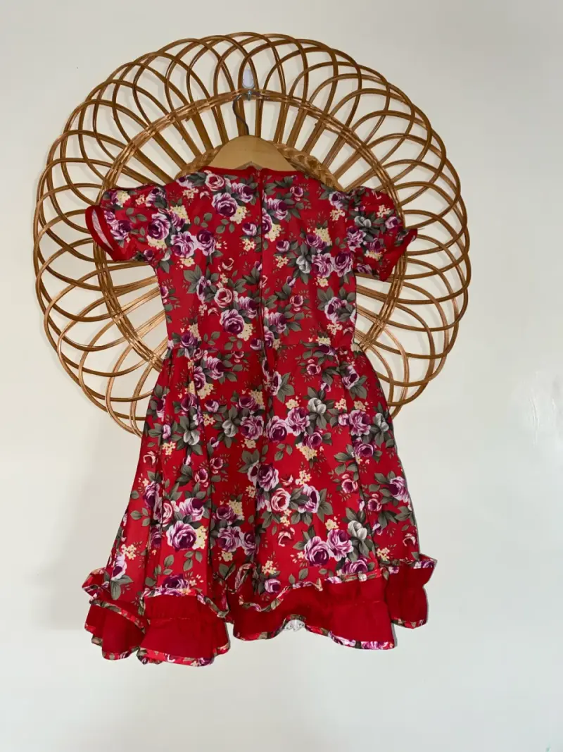 Vestido de huasa con falso talla 2/3 - 2