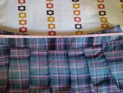 Falda escocesa a cuadros para mujer talla M - miniatura 2