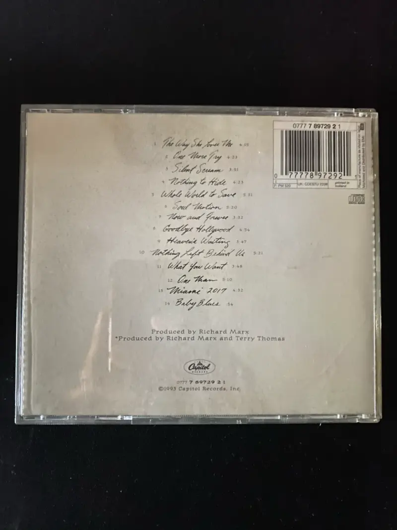 CD Richard Marx Paid Vacation 1994 en buen estado - 3