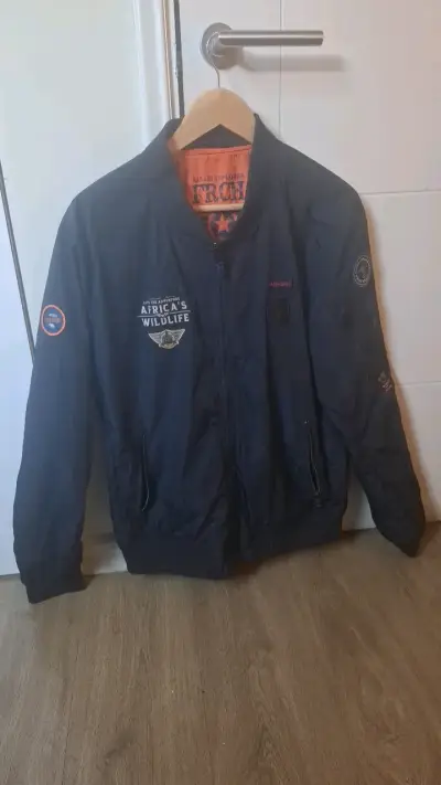 Chaqueta bomber azul Ferouch - miniatura 1