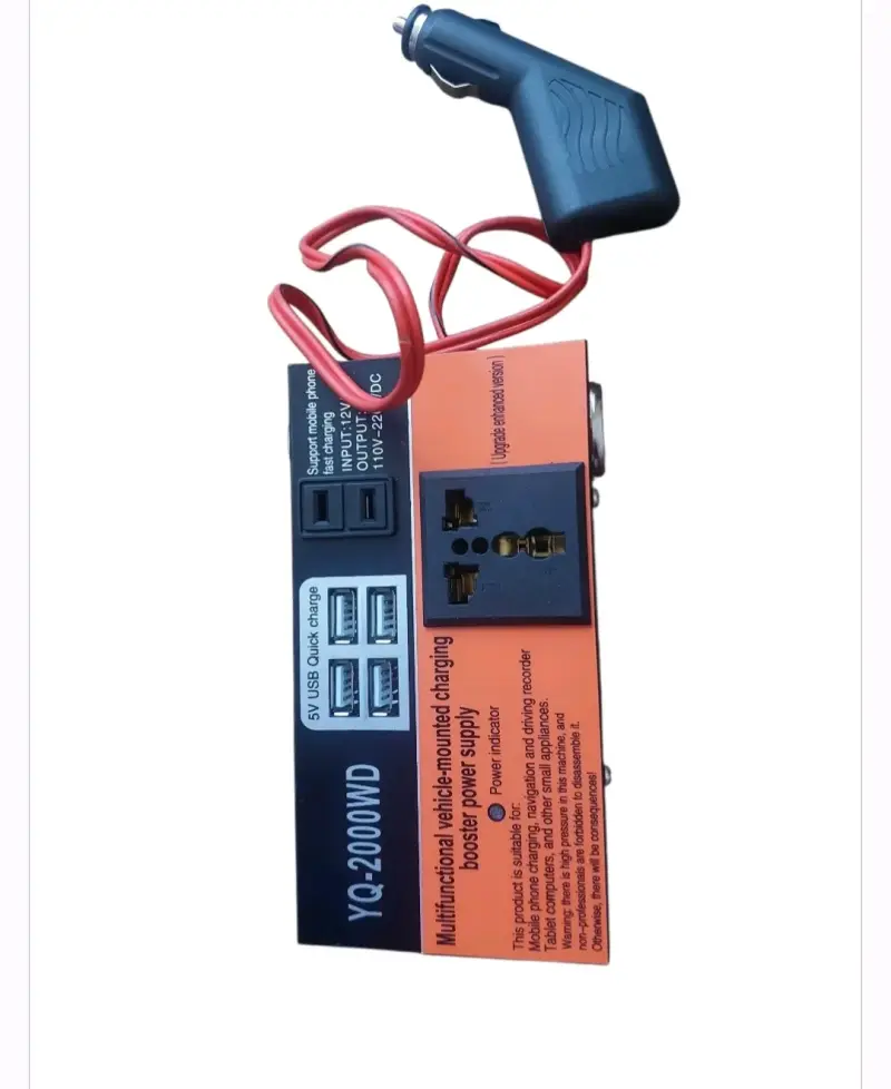 Cargador multifuncional para auto YQ-2000WD