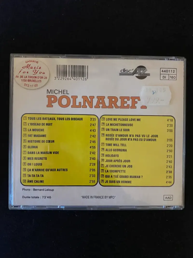CD Michel Polnareff Tous Les Bateaux - 3