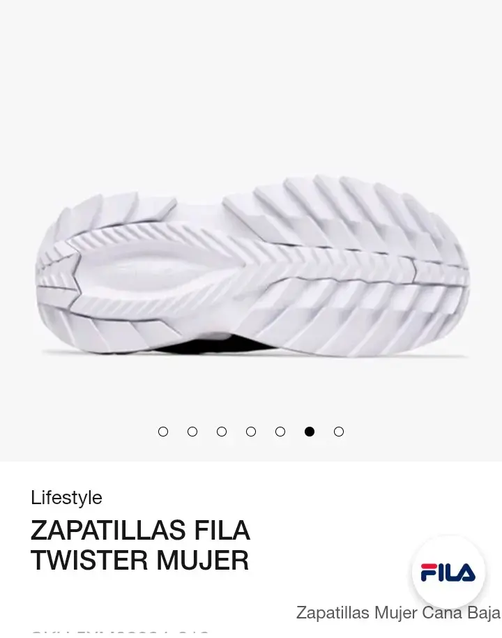 Zapatillas Fila Twister Mujer Negras - 5