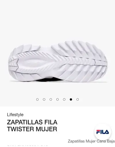 Zapatillas Fila Twister Mujer Negras - miniatura 5