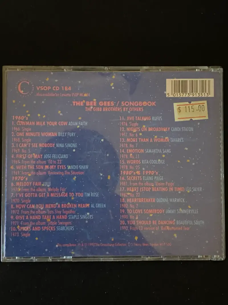 CD Bee Gees Songbook The Gibb Brothers By Others - 3