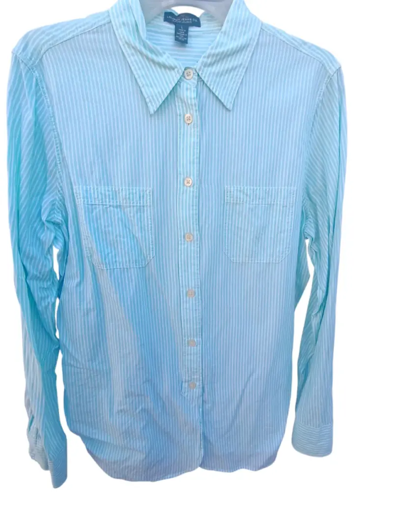 Camisa a rayas azul Ralph Lauren para mujer - 3