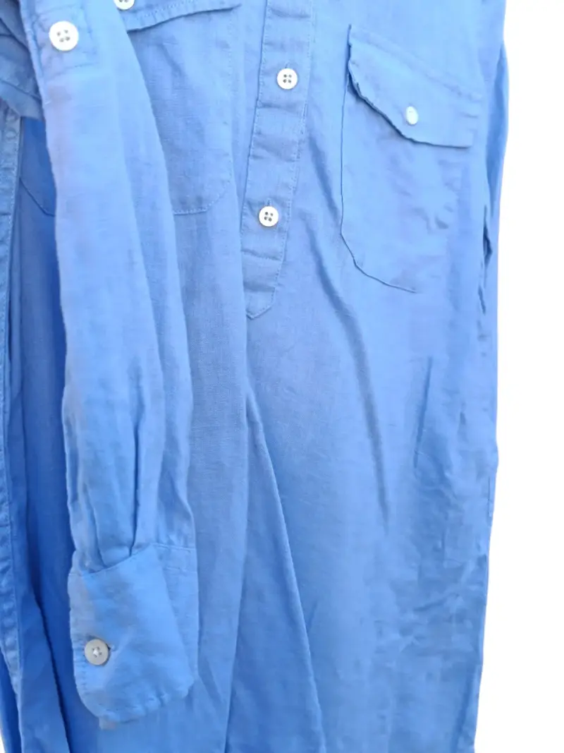 Camisa de lino azul Lauren Ralph Lauren para hombre - 2