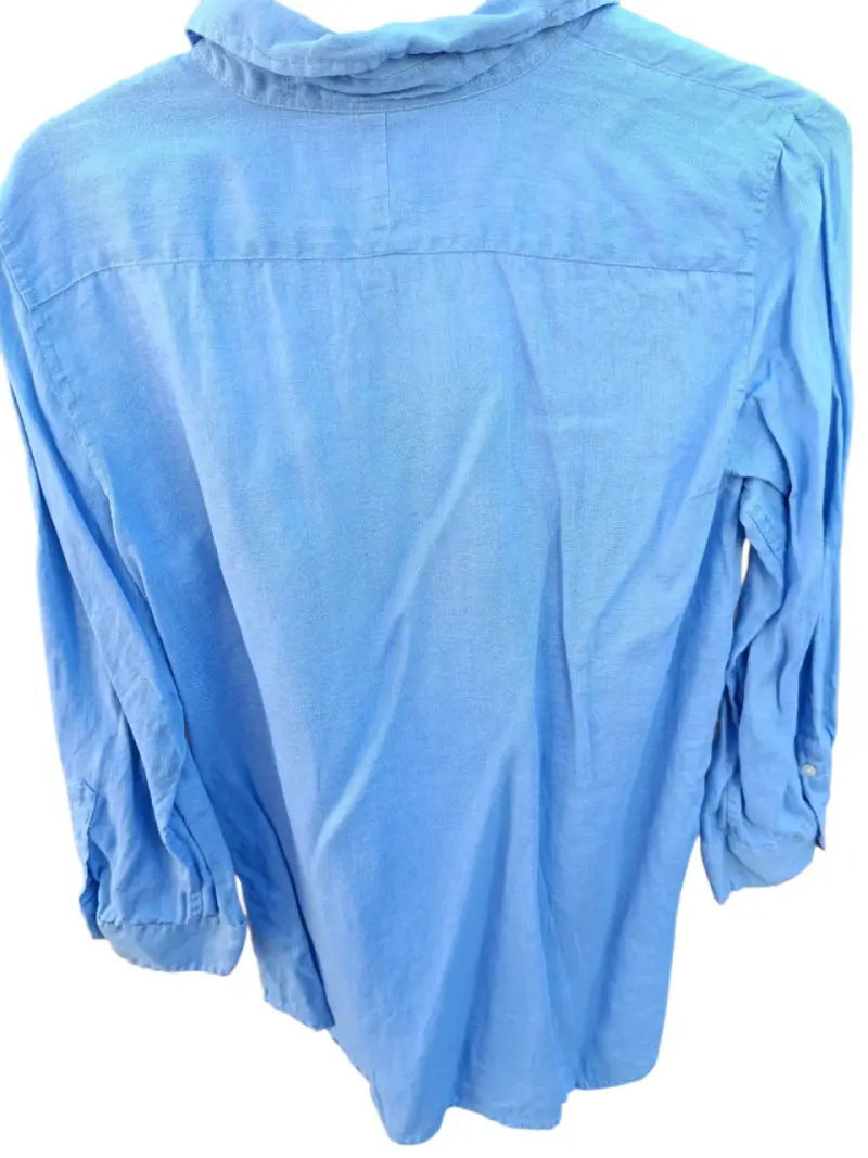 Camisa de lino azul Lauren Ralph Lauren para hombre - 3