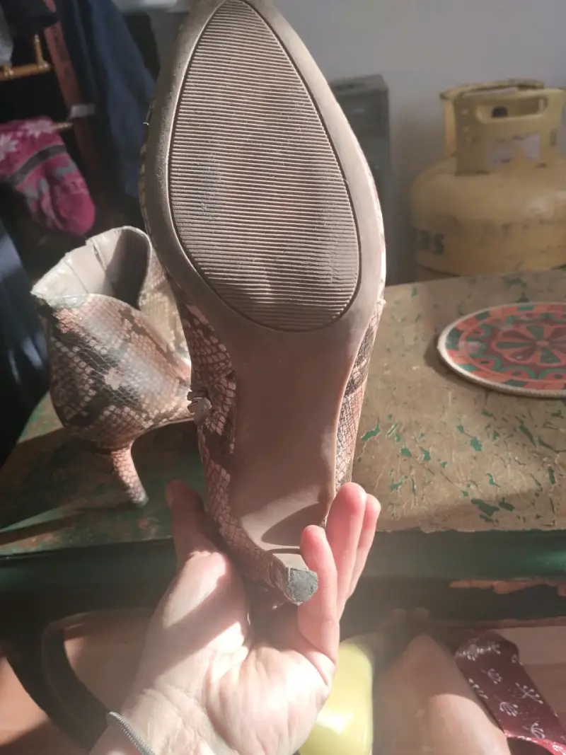 Botines de mujer con estampado de serpiente Bata - 5