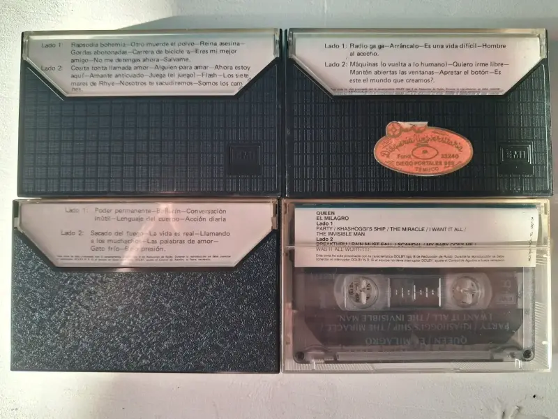Cassettes de música de Queen colección vintage - 2