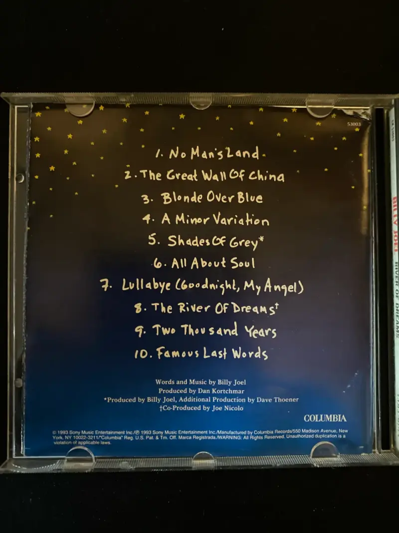 CD Billy Joel River of Dreams - 3