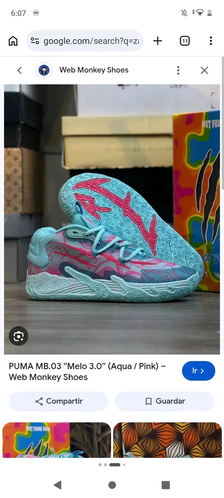Zapatillas deportivas Puma MB.03 Melo 3.0 aqua/rosado - 2