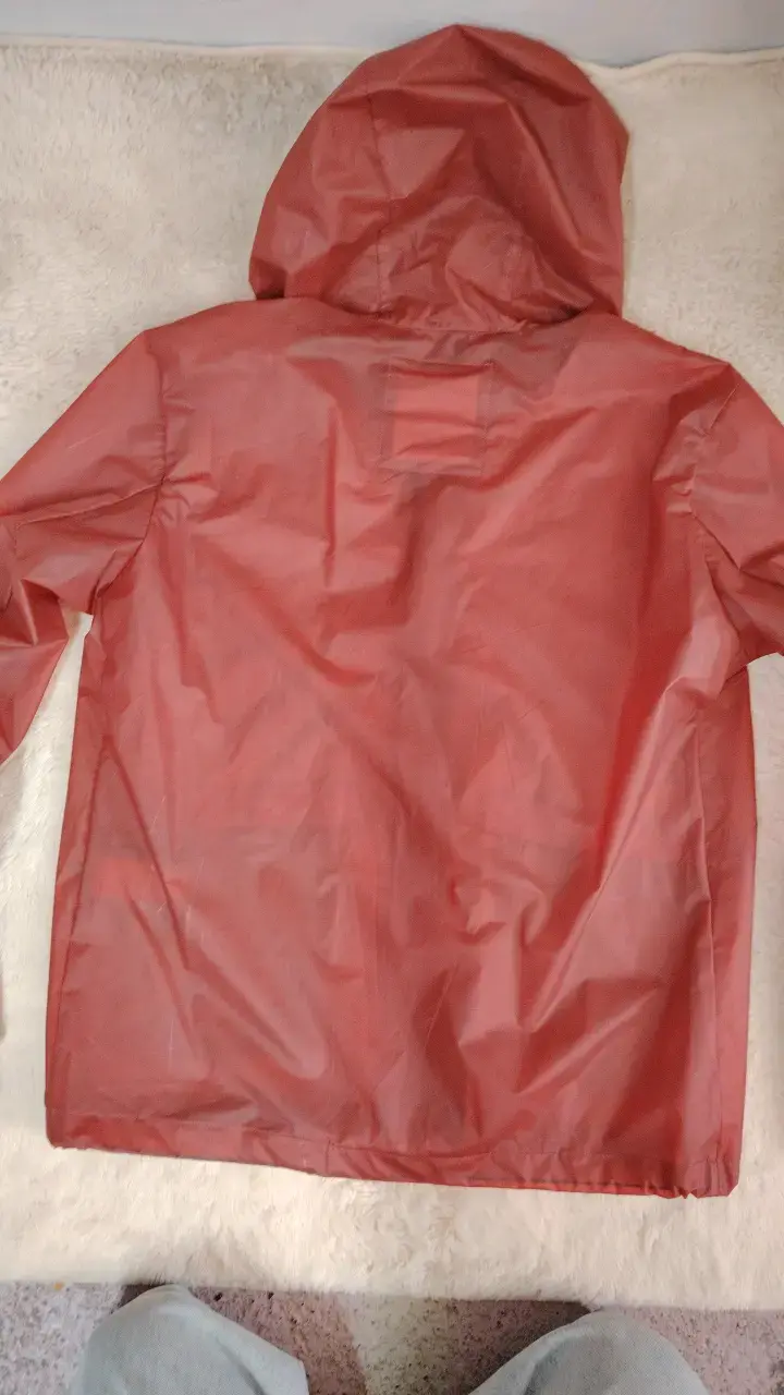Chaqueta Impermeable Roja Champion con Capucha - 4
