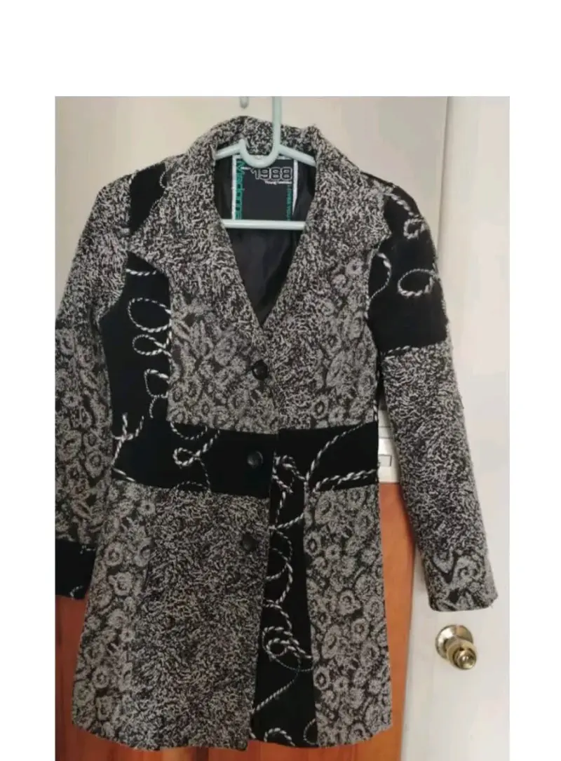 Abrigo de piel sintética rojo para mujer - 5