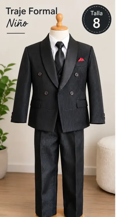 Traje formal para niño talla 8 - miniatura 1