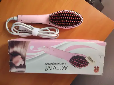 Cepillo alisador de cabello Acevivi rosa - miniatura 2