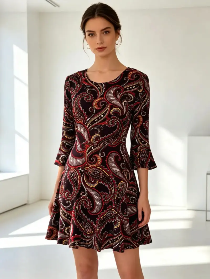 Vestido Banana Republic estampado paisley talla 2 - 1