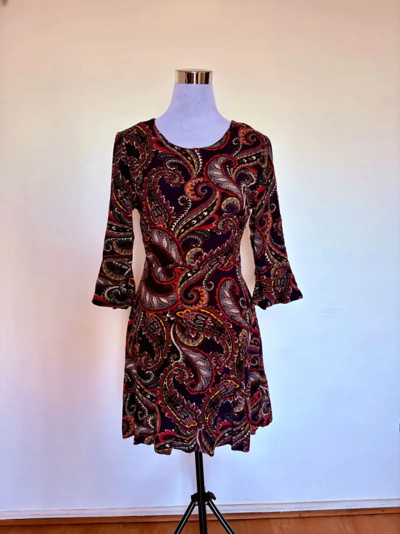 Vestido Banana Republic estampado paisley talla 2 - 2