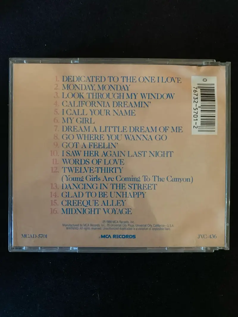 CD The Mamas & The Papas 16 Greatest Hits - 3