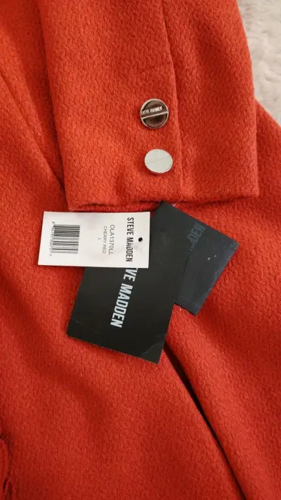Abrigo rojo Steve Madden nuevo - miniatura 3