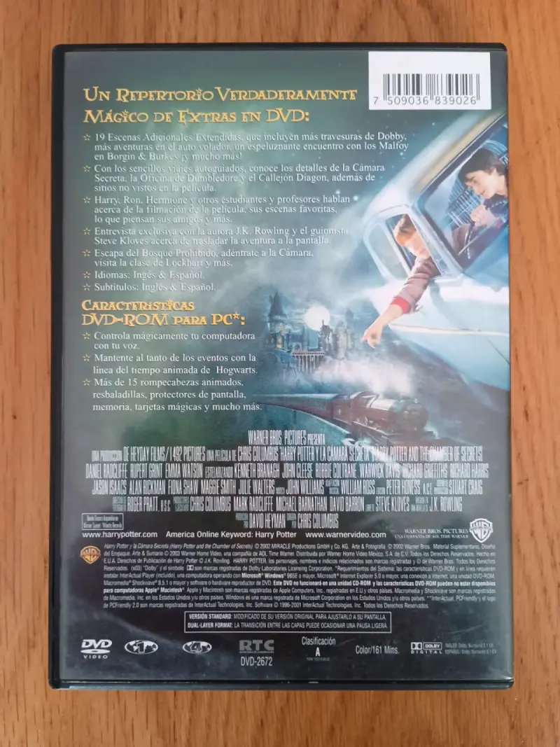 Harry Potter y la Camara Secreta DVD (Dos Discos) - 3