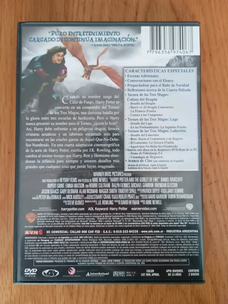 Harry Potter Y el Cáliz de Fuego DVD (Dos Discos) - 3