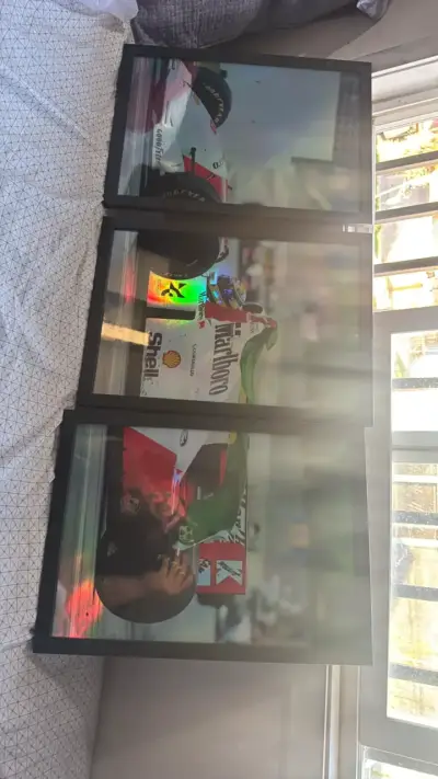 Tríptico de cuadros de Ayrton Senna F1 - miniatura 2