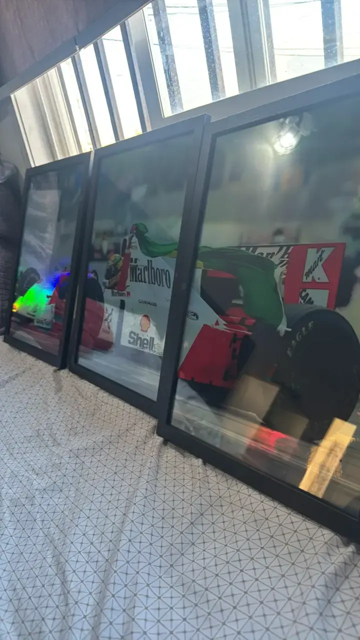 Tríptico de cuadros de Ayrton Senna F1 - 3