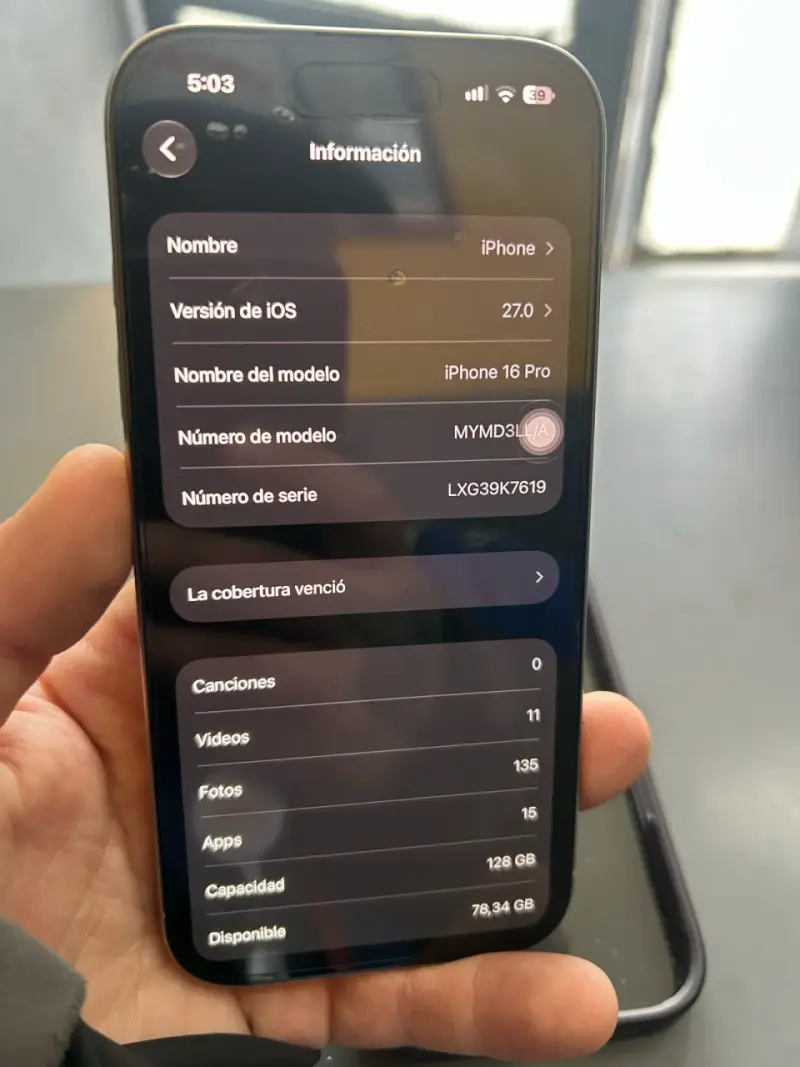 iPhone 16 Pro en buen estado - 5