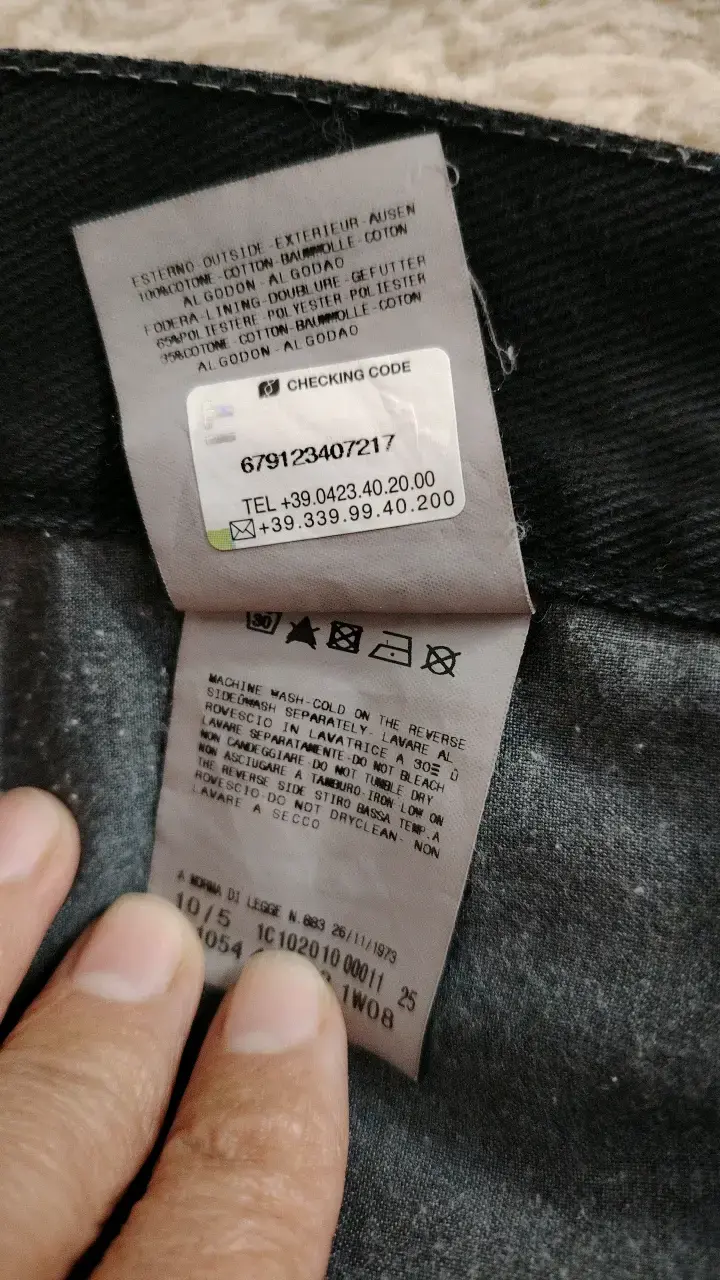 Jeans negros de mezclilla para hombre - 6