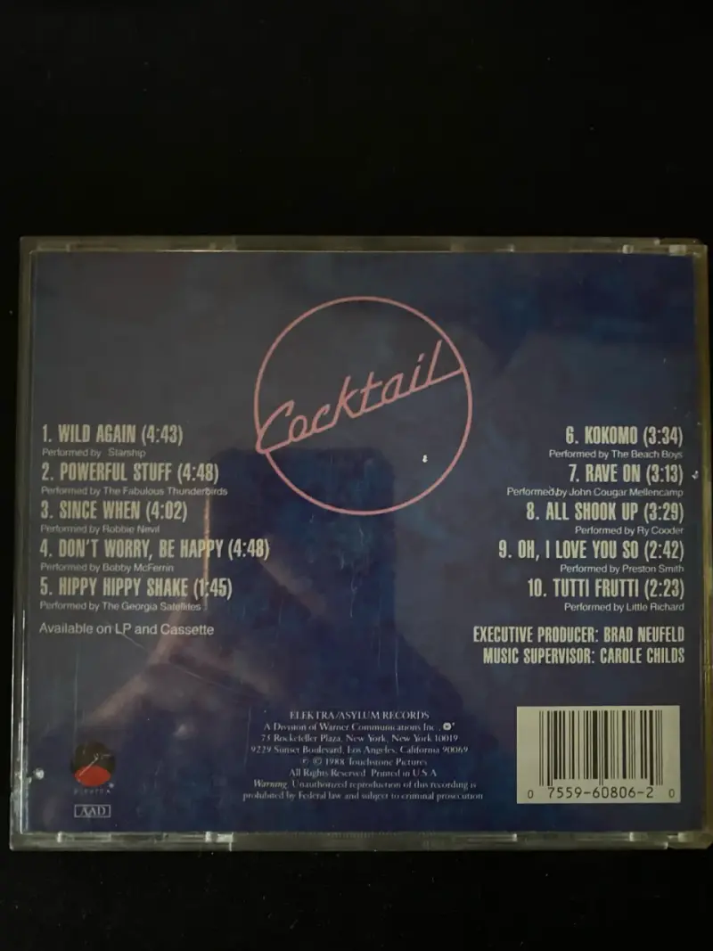 CD Banda Sonora Original de la Película Cocktail. - 3