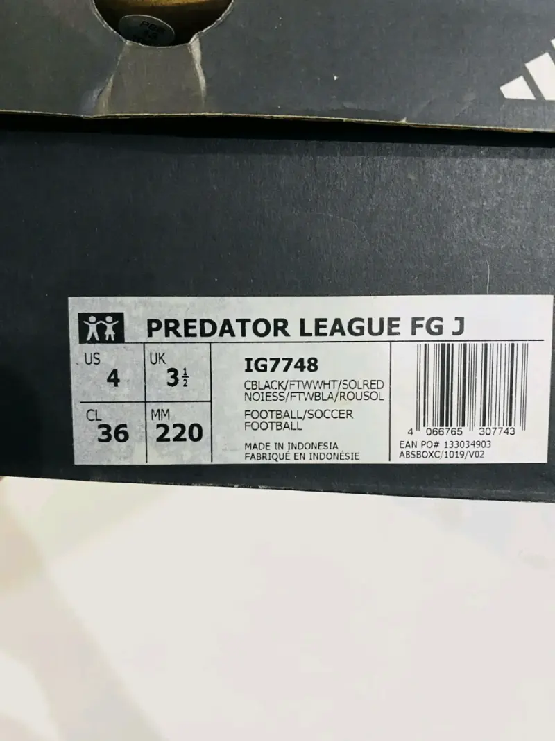 Zapatillas de Fútbol Adidas Predator League FG J Talla 36 - 1