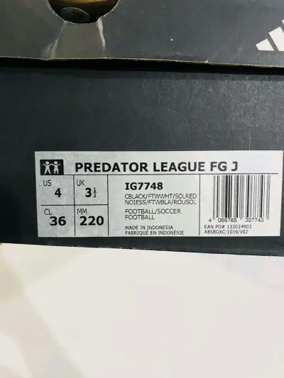 Zapatillas de Fútbol Adidas Predator League FG J Talla 36 - miniatura 1