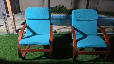 Sillones de madera con cojines calipso - miniatura 3